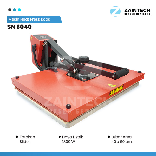 Mesin Heat Press Kaos SN 6040 Slider